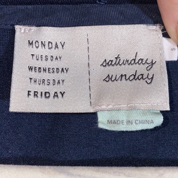 Anthropologie Saturday Sunday navy soft velour wrap front hoodie - Picture 3 of 6
